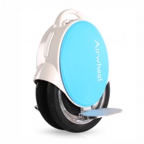 AirWheel Q5 14 Inch Twin Wheel Self-Balancing Electric Unicycle 170Wh LED Light Blue